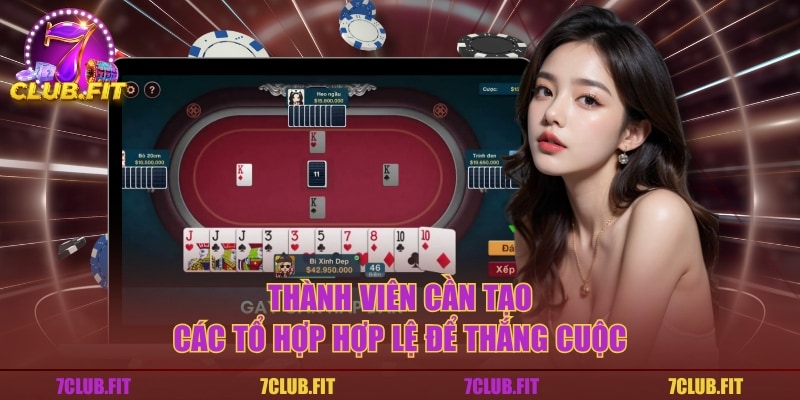 Thành viên cần tạo các tổ hợp hợp lệ để thắng cuộc